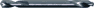 Double-ended body drill, grinded, with self-centering point.
Material HSS